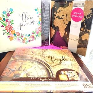 Lot of 3 New 12" x 12" Postbound and Expandable Scrapbooks Albums